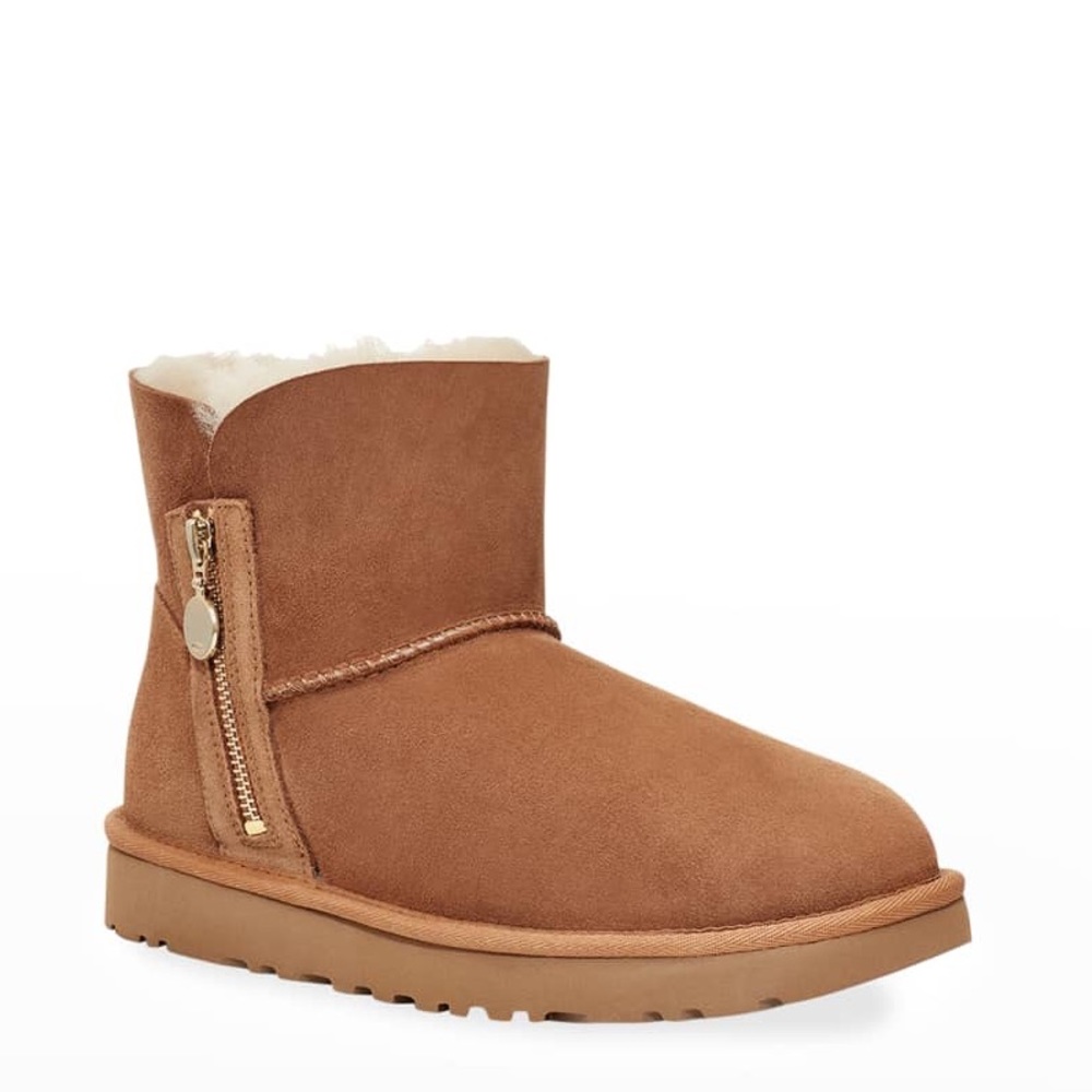 CLEARANCE!! NWT UGG Bailey Mini Zip Shearling Booties Sz8 & Sz9 - Picture 3 of 16